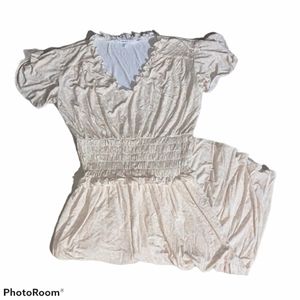 NWOT DownEast Ultra Soft Slimming Smocked Waist Dress sz M